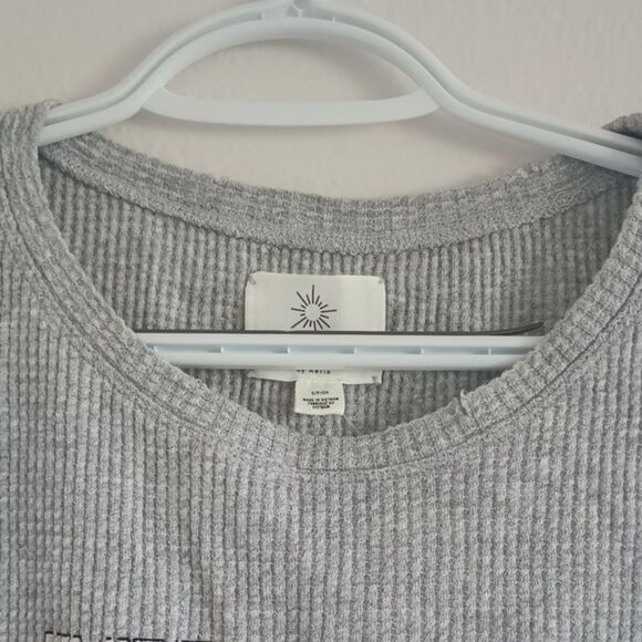 NWT OFFLINE By Aerie Wow! Waffle Tank Top Women's Sz S "But First Breakfast" - Picture 7 of 11